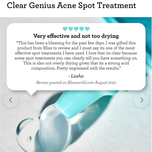 Bliss 2 Clear Genius Acne Spot Treatment * Salicylic Acid Treatment  2 per order - Picture 2 of 5